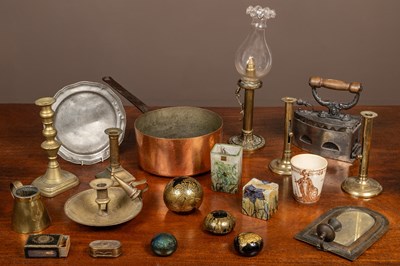 Lot 510 - A collection of metalware and glassware