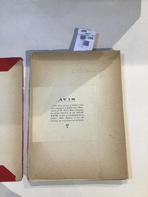 Lot 732 - Wilde, Oscar; Beardsley, Aubrey, Illustrator. '...