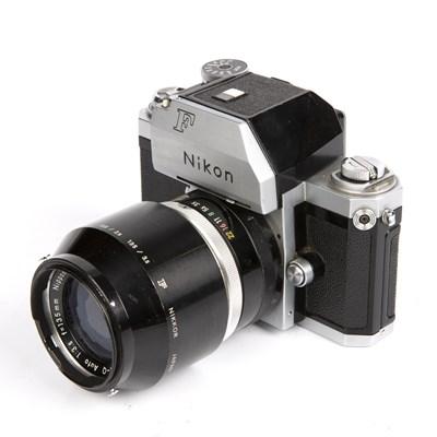 Lot 303 - A Nikon F Camera serial number 6887880 with a...
