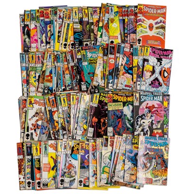 Lot 104 - A collection of 128 Marvel comics