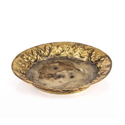 Lot 102 - An 18th century Dutch silver gilt dish with...