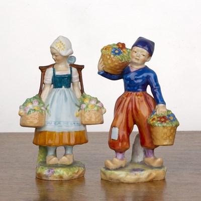 Lot 315 - F. Gertner for Royal Worcester porcelain pair...