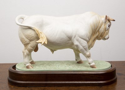 Lot 290 - Royal Worcester porcelain 'Charolais bull'...