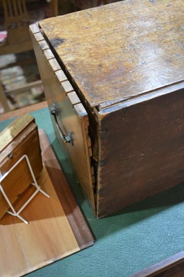 Lot 308 - Set of Victorian collectors drawers and...