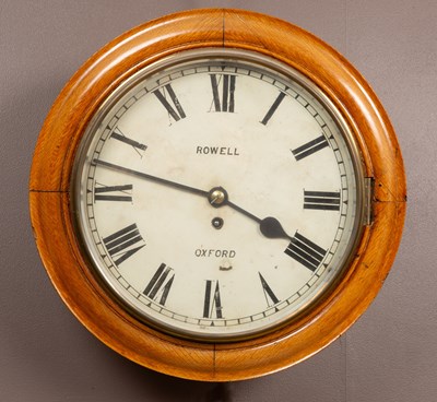 Lot 139 - A Rowell of Oxford dial clock