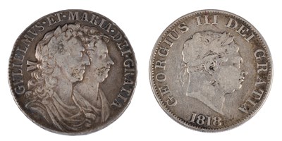 Lot 36 - A collection of English milled silver coinage