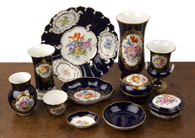 Lot 263 - Collection of Meissen ceramics to include...