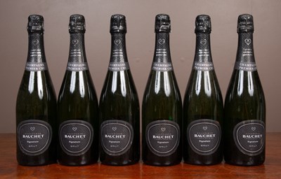 Lot 97 - Six bottles of Bauchet Signature Brut Champagne