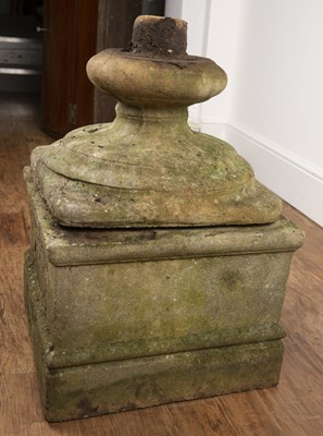 Lot 17 - Large classical style reconstituted stone urn...