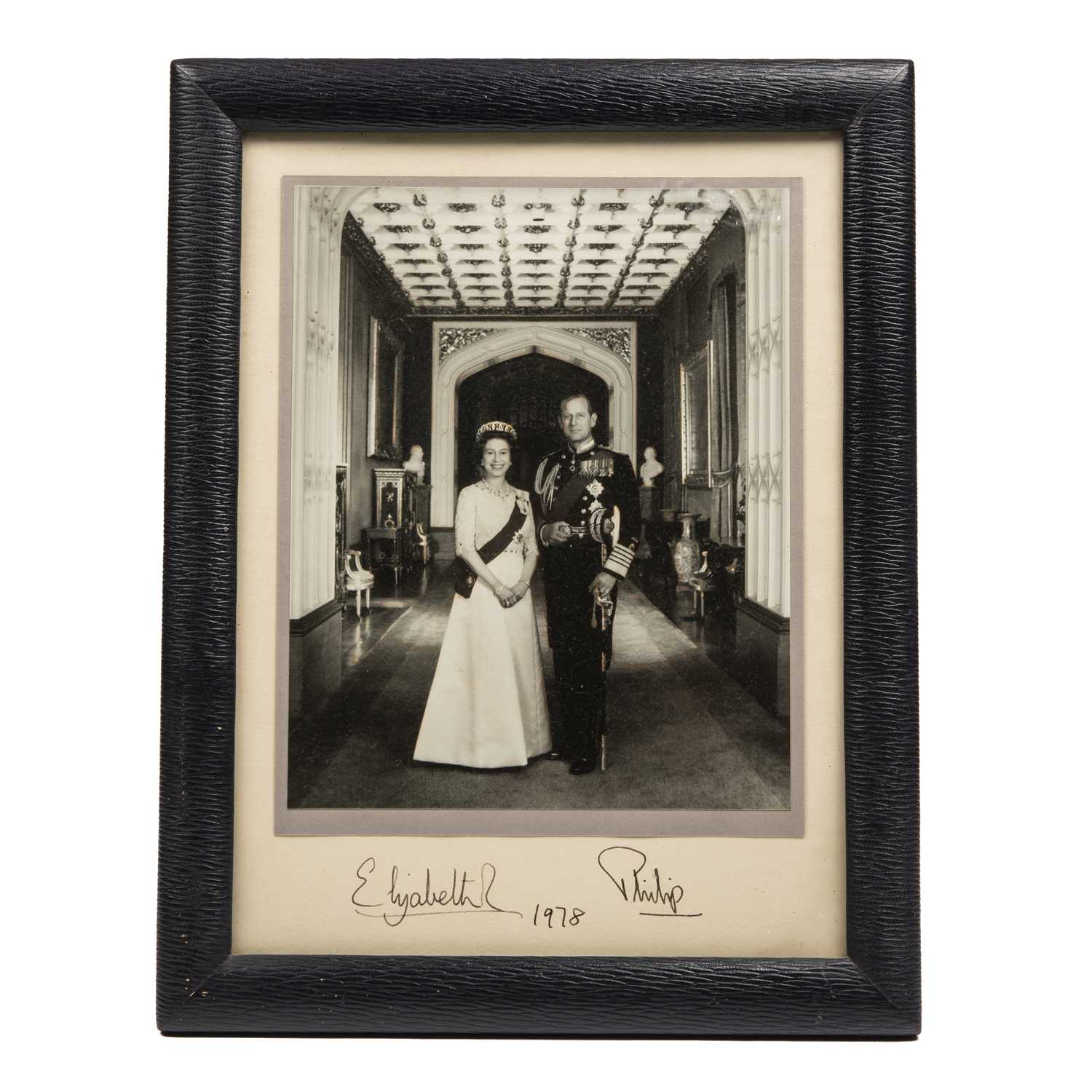 Lot 371 - A signed Royal photograph of Queen Elizabeth...