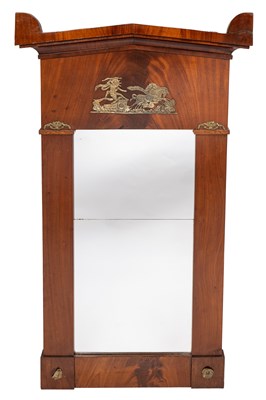 Lot 88A - A French Empire style mahogany framed wall...