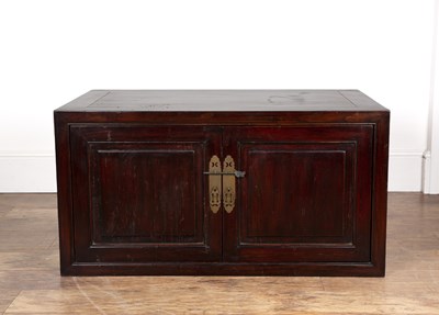 Lot 60 - Contemporary side cupboard Chinese, of plain...