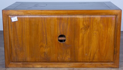 Lot 60 - Contemporary side cupboard Chinese, of plain...