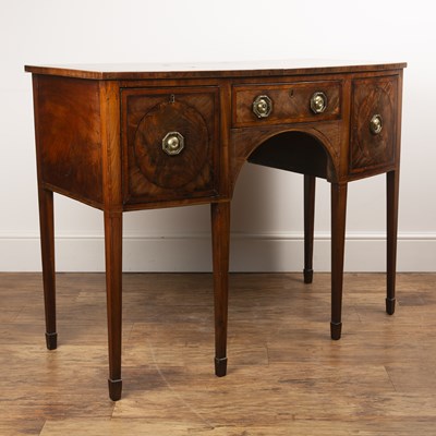 Lot 5 - Mahogany bow-fronted sideboard Late 18th/early...