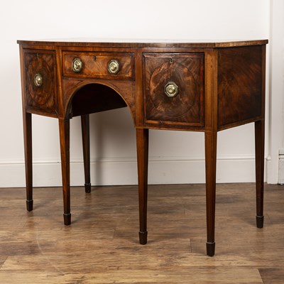Lot 5 - Mahogany bow-fronted sideboard Late 18th/early...