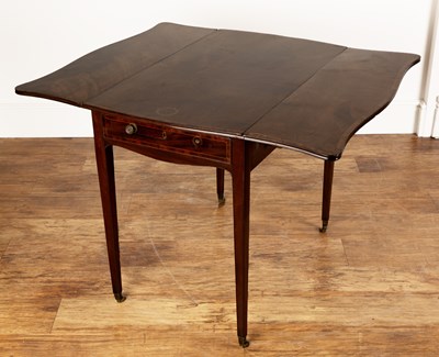 Lot 6 - Mahogany pembroke table George III, with...