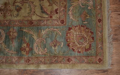 Lot 42 - Ziegler style wool carpet Indian, with foliate...
