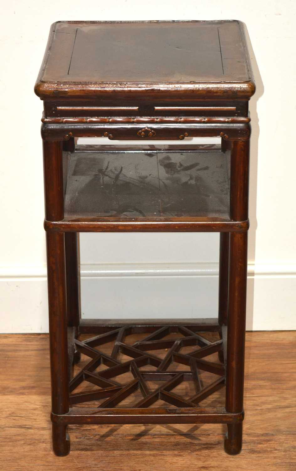 Lot 15 - Chinese pot stand or side table 20th Century,...