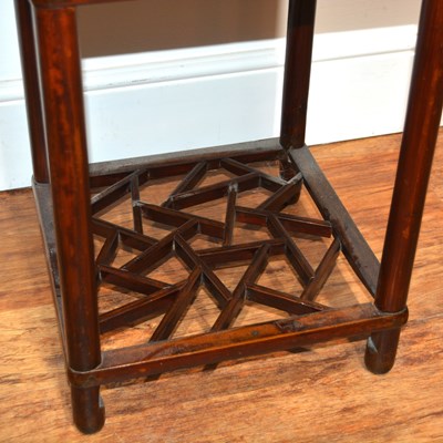 Lot 15 - Chinese pot stand or side table 20th Century,...