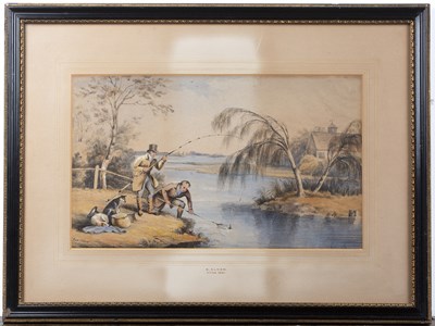 Lot 122 - Samuel Alken (1756-1815) 'The catch', aquatint,...