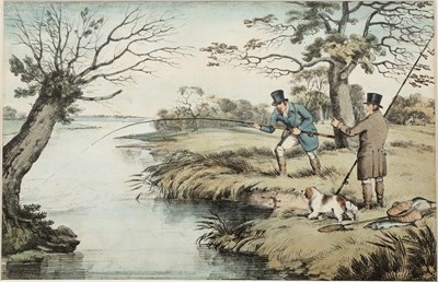 Lot 122 - Samuel Alken (1756-1815) 'The catch', aquatint,...