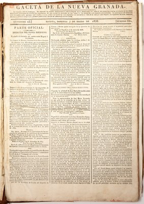 Lot 622 - De Pombo (Lino) (1797-1862), 'Recopilacion de...