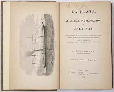 Lot 641 - Page (Thomas J) U.S.N. La Plata. 'The...