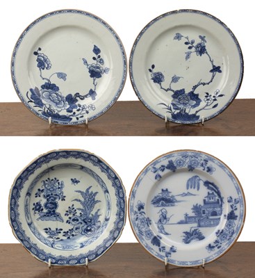 Lot 273 - Delftware blue and white plate circa 1770,...