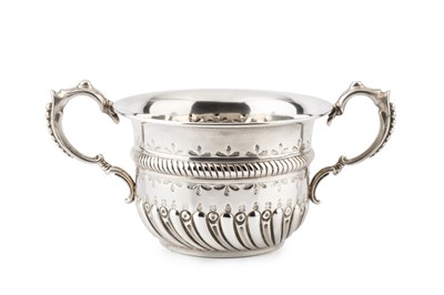 Lot 649 - A late Victorian silver porringer, with...