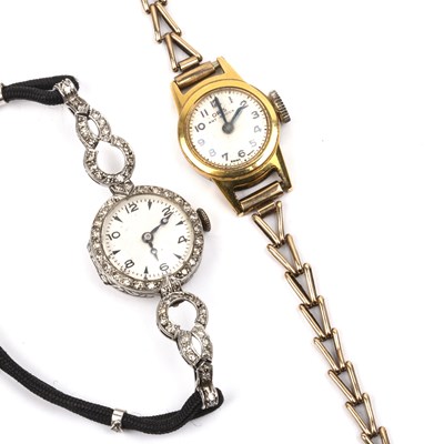 Lot 178 - Two vintage ladies wristwatches the first a...