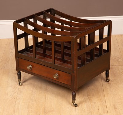 Lot 208 - A mahogany canterbury