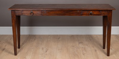 Lot 210 - A modern hardwood console table