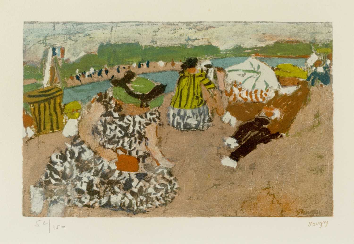 Lot 109 - Jean Poughny (1892-1956) Harlequin 69/150,...