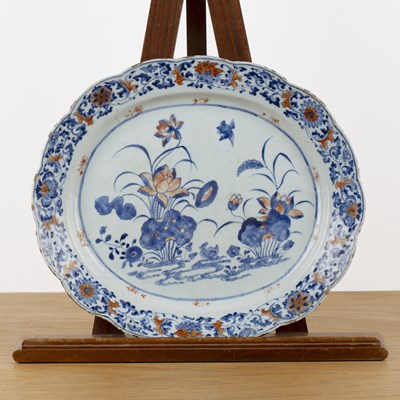 Lot 89 - Oval porcelain serving dish Chinese, 18th...