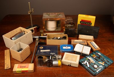 Lot 47 - A collection of scientific instruments and parts