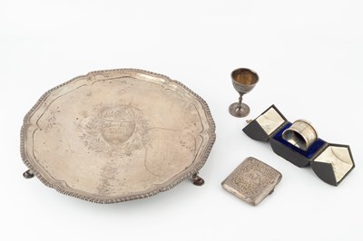 Lot 768 - A collection of silver, comprising a George...