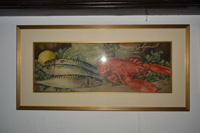 Lot 130 - Arthur Dudley (1864-1919) 'Fish and lobster...