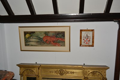 Lot 130 - Arthur Dudley (1864-1919) 'Fish and lobster...