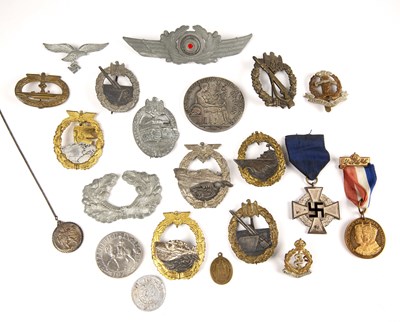 Lot 280 - Collection of WWII German military badges...