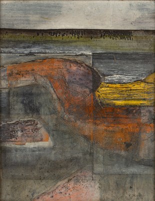 Lot 158 - Malcolm Bennett (b.1942) 'Arromanches', mixed...