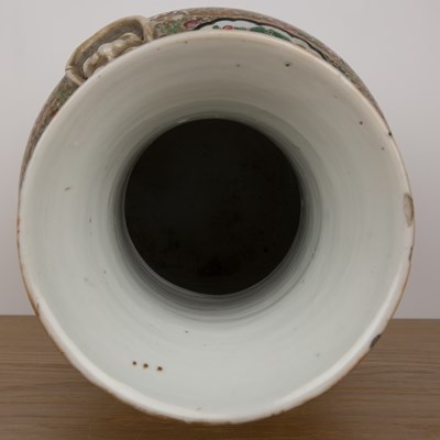 Lot 183 - Canton porcelain vase Chinese, 19th Century...
