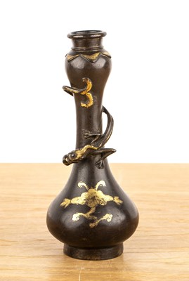 Lot 259 - Parcel gilt bronze vase Chinese, Ming period...