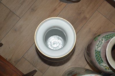 Lot 178 - Porcelain polychrome vase Chinese, Republic...