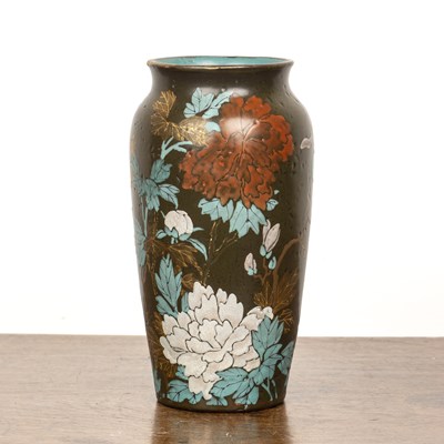 Lot 297 - Dark green ground vase Chinese, possibly Bizen...