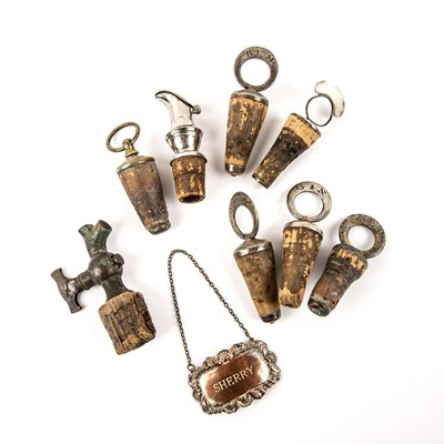 Lot 303 - Collection of bottle stoppers to include some...