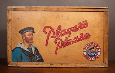 Lot 77 - A Players and other advertising boxes