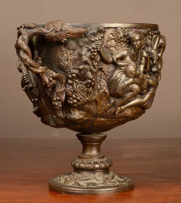 Lot 8 - A bronzed urn