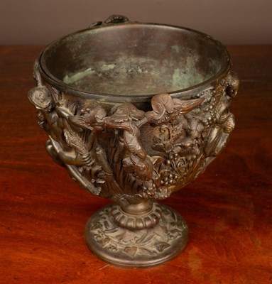 Lot 8 - A bronzed urn