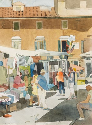 Lot 200 - Sam Fenton, two Mediterranean watercolours