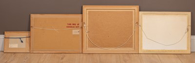 Lot 202 - Andy Waite, two watercolours together with two further pictures
